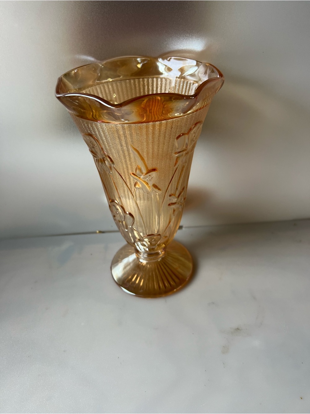 Vintage footed vase